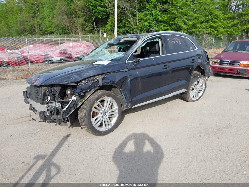 2018 Audi Q5 VIN WA1BNAFYXJ2210666 IAAI salvage auction — ROLLOVER, Salvage (Massachusetts), sold $50 on 2026-07-27 (photo 2)
