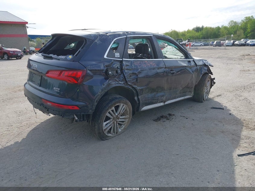 2018 Audi Q5 VIN WA1BNAFYXJ2210666 IAAI salvage auction — ROLLOVER, Salvage (Massachusetts), sold $50 on 2026-07-27 (photo 4)