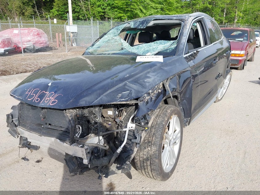 2018 Audi Q5 VIN WA1BNAFYXJ2210666 IAAI salvage auction — ROLLOVER, Salvage (Massachusetts), sold $50 on 2026-07-27 (photo 6)