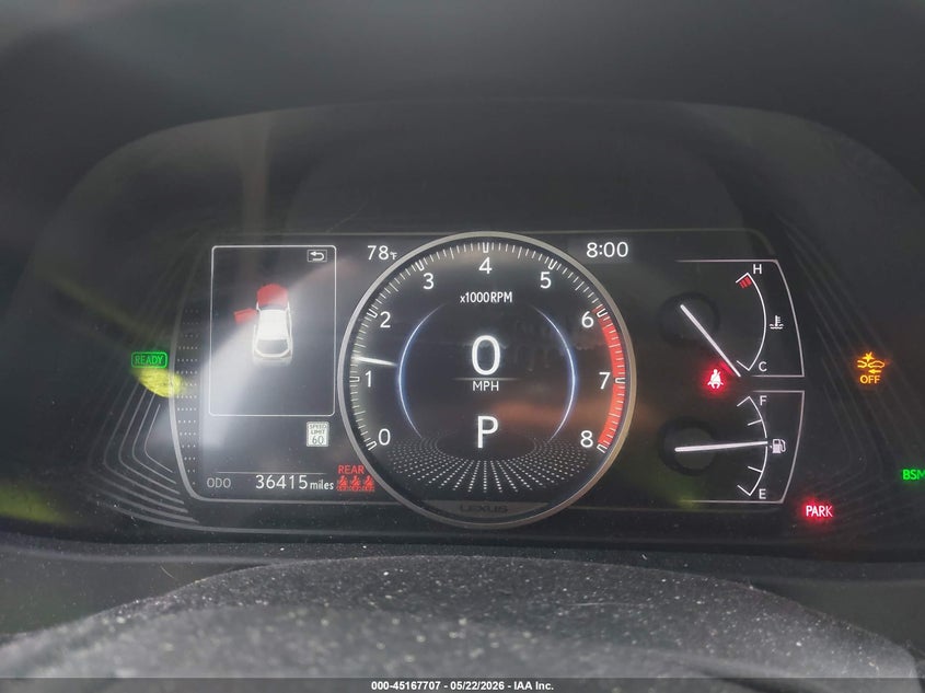 2022 Lexus Ux VIN JTHX9JBH5N2055406 IAAI salvage auction — FRONT END, Salvage (Georgia), sold $8,900 on 2026-07-08 (photo 7)
