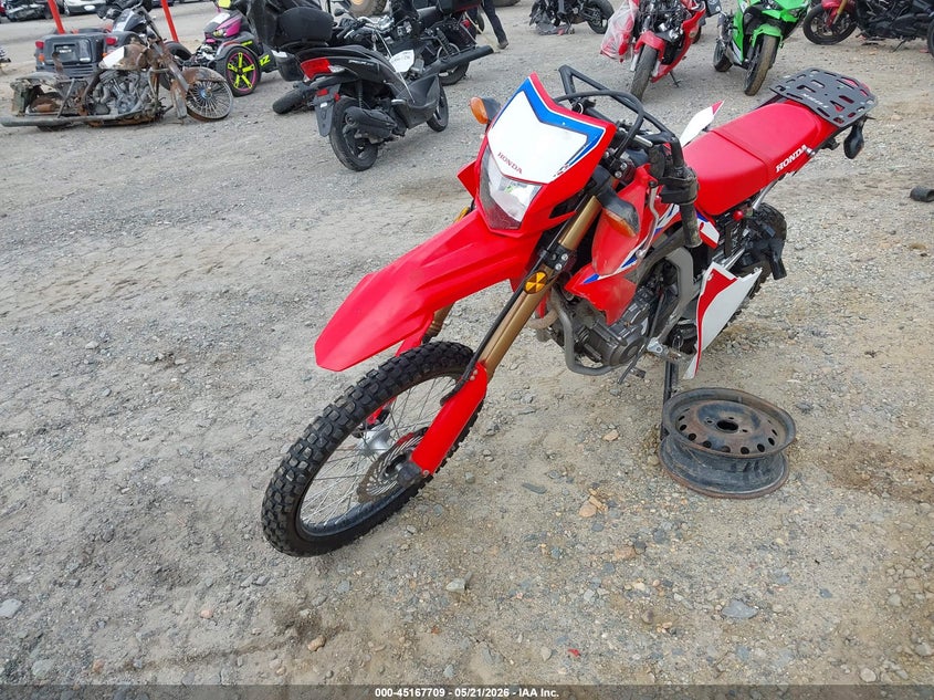 2023 Honda Crf VIN MLHND1612P5202381 IAAI salvage auction — FRONT & REAR, Salvage (North Carolina), sold $1,750 on 2026-07-14 (photo 2)