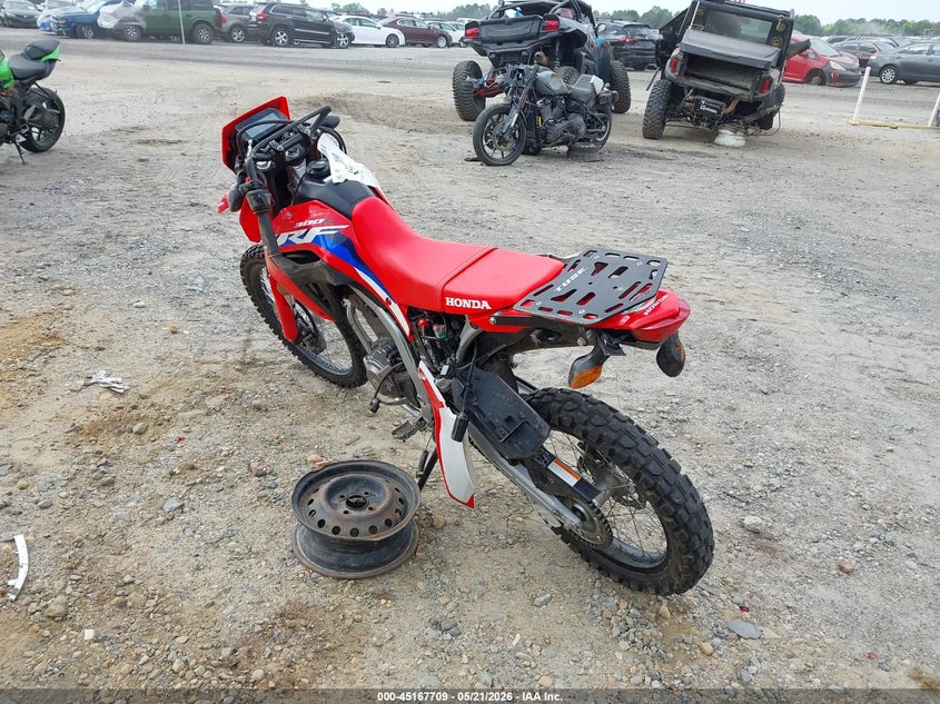 2023 Honda Crf VIN MLHND1612P5202381 IAAI salvage auction — FRONT & REAR, Salvage (North Carolina), sold $1,750 on 2026-07-14 (photo 3)