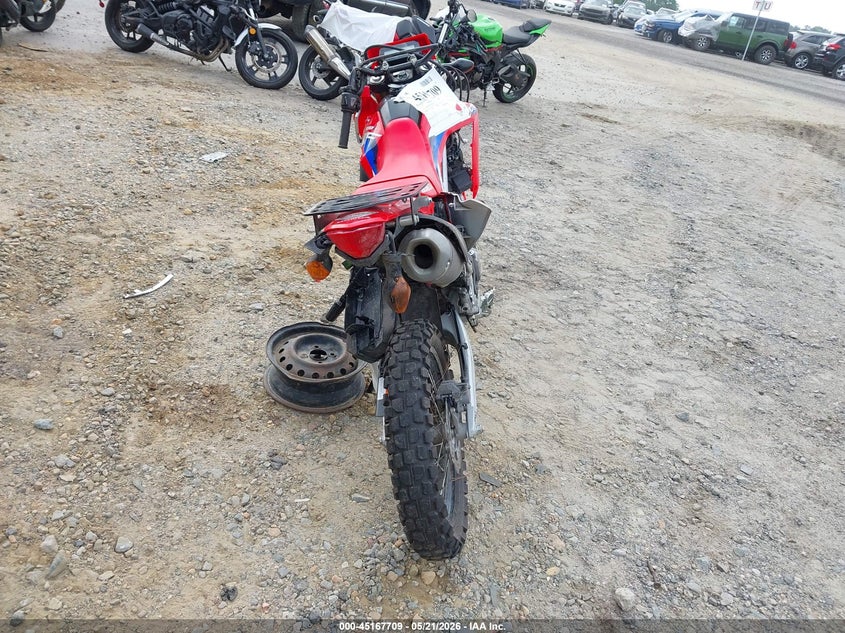2023 Honda Crf VIN MLHND1612P5202381 IAAI salvage auction — FRONT & REAR, Salvage (North Carolina), sold $1,750 on 2026-07-14 (photo 6)