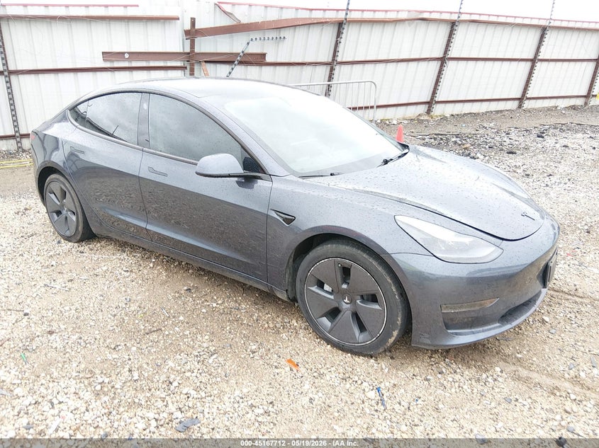 2021 Tesla Model 3 VIN 5YJ3E1EA1MF059913 IAAI salvage auction — FRONT END, Salvage (Arkansas), sold $8,700 on 2026-07-16 (photo 1)