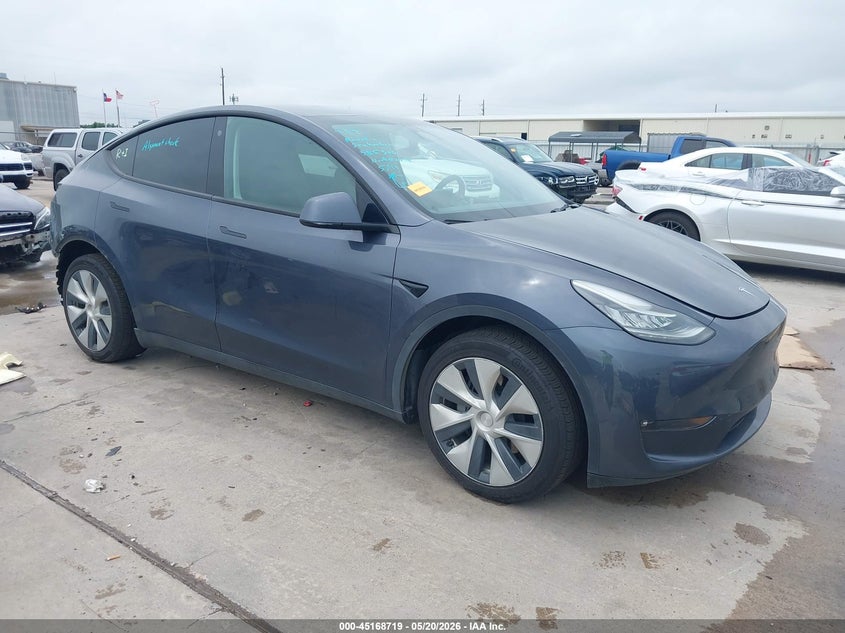 2022 Tesla Model y VIN 7SAYGDEE9NF385306 IAAI salvage auction — REAR END, Original (Texas), sold $9,200 on 2026-07-30 (photo 1)