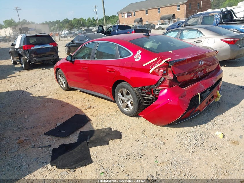 2022 Hyundai Sonata VIN 5NPEG4JA9NH144012 IAAI salvage auction — REAR END, Salvage (North Carolina), sold $4,000 on 2026-07-13 (photo 3)