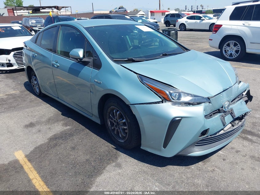 2020 Toyota Prius VIN JTDKARFU9L3114117 IAAI salvage auction — FRONT END, Salvage (California), sold $2,600 on 2026-07-06 (photo 1)