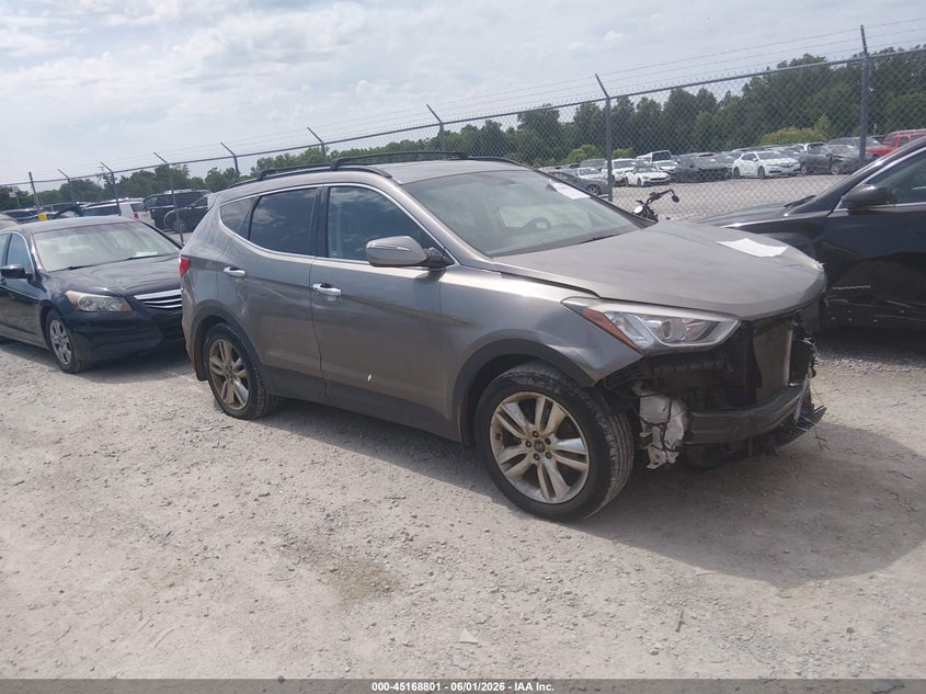 2013 Hyundai Santa fe VIN 5XYZU3LA0DG105008 IAAI salvage auction — FRONT END, Salvage (Kentucky), sold $1,200 on 2026-07-27 (photo 1)