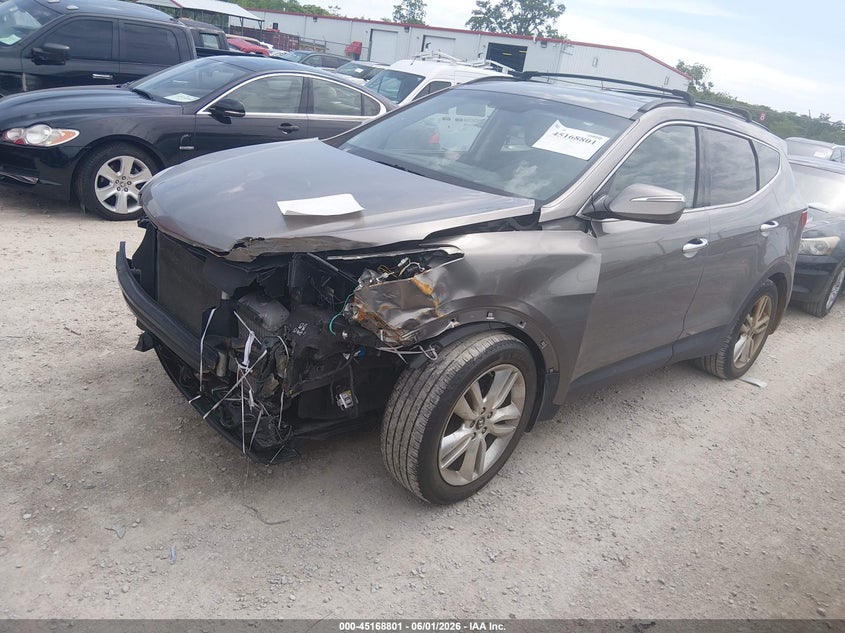 2013 Hyundai Santa fe VIN 5XYZU3LA0DG105008 IAAI salvage auction — FRONT END, Salvage (Kentucky), sold $1,200 on 2026-07-27 (photo 2)