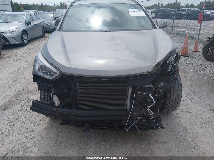 2013 Hyundai Santa fe VIN 5XYZU3LA0DG105008 IAAI salvage auction — FRONT END, Salvage (Kentucky), sold $1,200 on 2026-07-27 (photo 6)