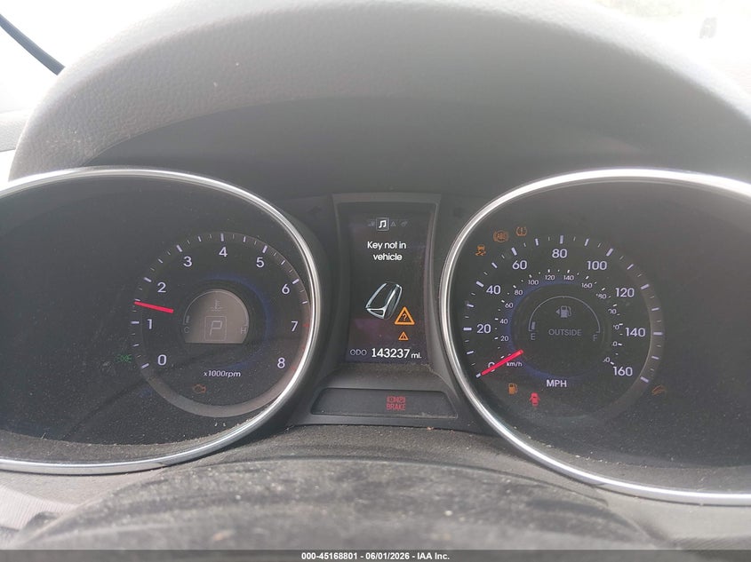 2013 Hyundai Santa fe VIN 5XYZU3LA0DG105008 IAAI salvage auction — FRONT END, Salvage (Kentucky), sold $1,200 on 2026-07-27 (photo 7)