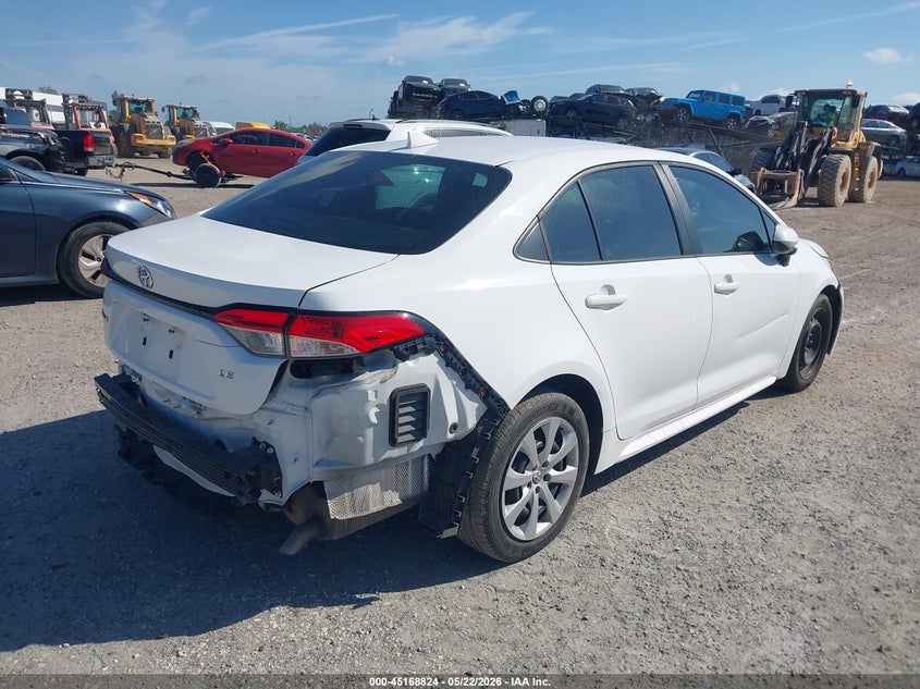 2021 Toyota Corolla VIN 5YFEPMAE8MP200557 IAAI salvage auction — REAR END, Salvage Title, sold $3,750 on 2026-08-01 (photo 4)