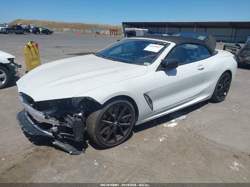 2024 BMW 8er VIN WBAFY4C00RCR44282 IAAI salvage auction — FRONT END, Salvage (California), sold $25,850 on 2026-07-20 (photo 2)