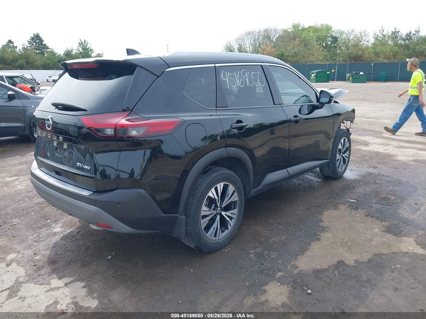 2021 Nissan Rogue VIN JN8AT3BBXMW234908 IAAI salvage auction — FRONT END, Salvage (Indiana), sold $5,600 on 2026-07-07 (photo 4)