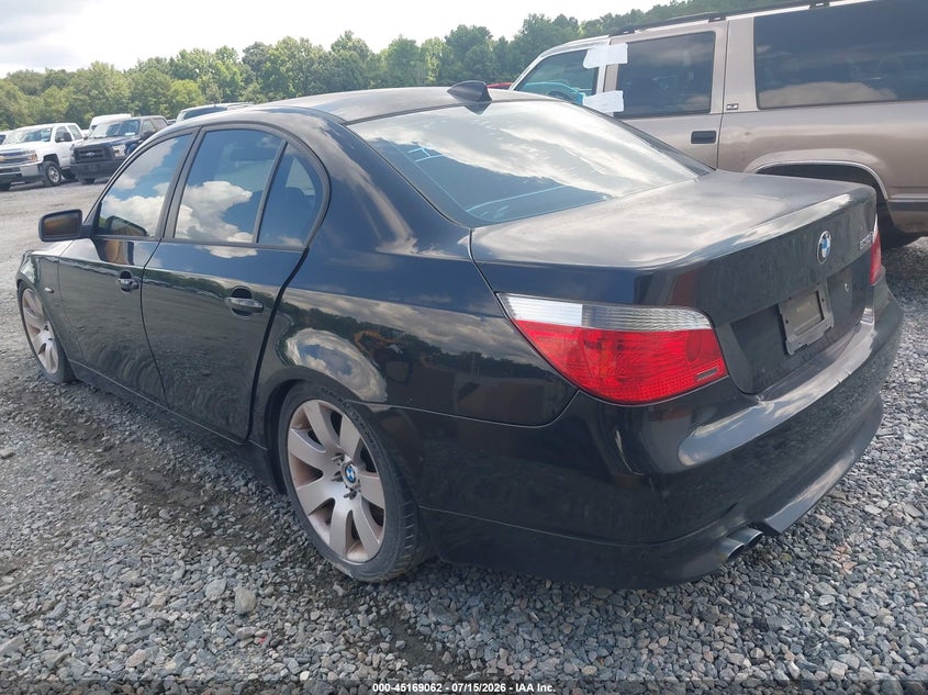2004 BMW 5 series VIN WBANA73544B806594 IAAI salvage auction — RIGHT SIDE, Repossession Paperwork (Georgia), sold $500 on 2026-08-02 (photo 3)