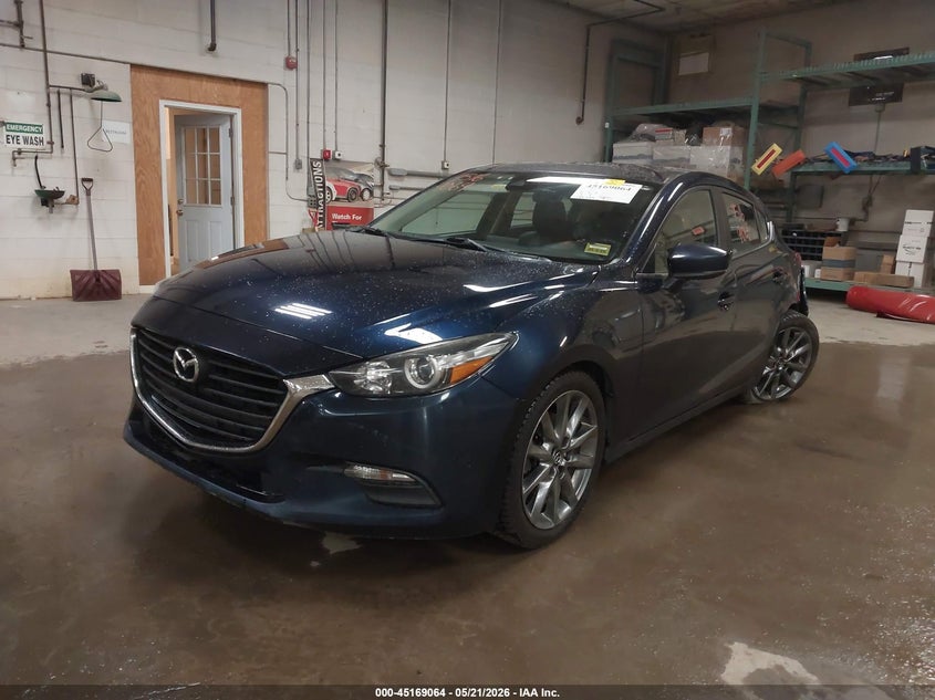 2018 Mazda 3 VIN 3MZBN1L39JM240729 IAAI salvage auction — LEFT SIDE, Salvage Title, sold $1,600 on 2026-08-02 (photo 2)