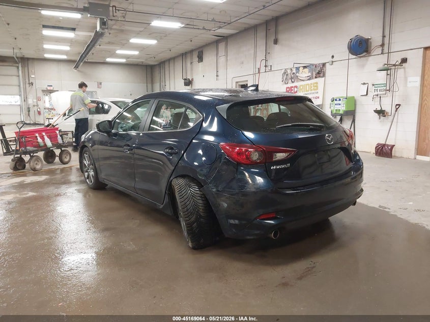 2018 Mazda 3 VIN 3MZBN1L39JM240729 IAAI salvage auction — LEFT SIDE, Salvage Title, sold $1,600 on 2026-08-02 (photo 3)