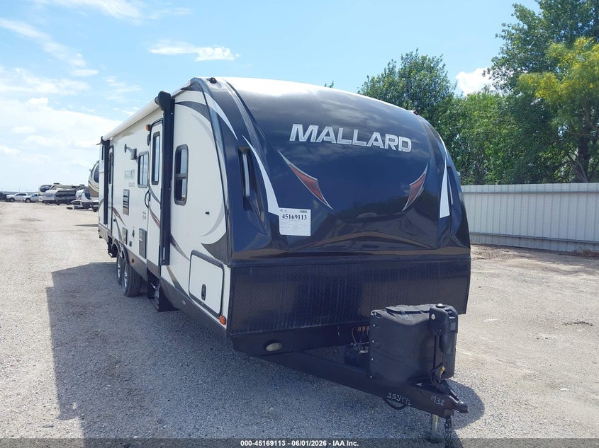 2018 Heartland Mallard VIN 5SFNB3428JE353472 IAAI salvage auction — SIDE, Original (Texas), sold $1,050 on 2026-07-28 (photo 1)