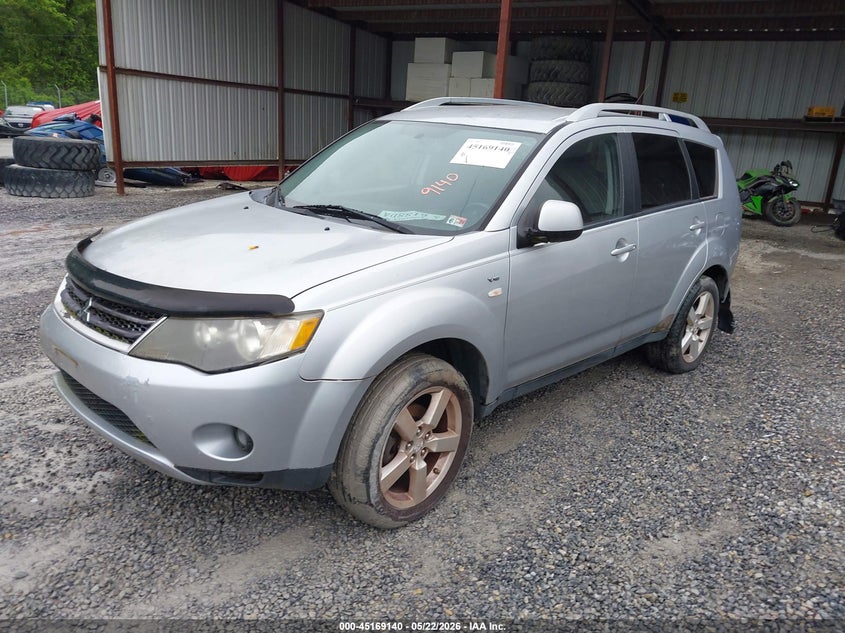 2008 Mitsubishi Outlander VIN JA4MT41X18Z007455 IAAI salvage auction — NORMAL WEAR, Clear (Virginia), sold $425 on 2026-07-21 (photo 2)