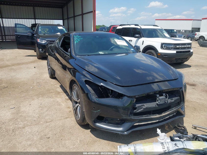 2020 Infiniti Q60 VIN JN1EV7EL2LM380042 IAAI salvage auction — RIGHT FRONT, Salvage (Texas), sold $6,450 on 2026-07-07 (photo 1)