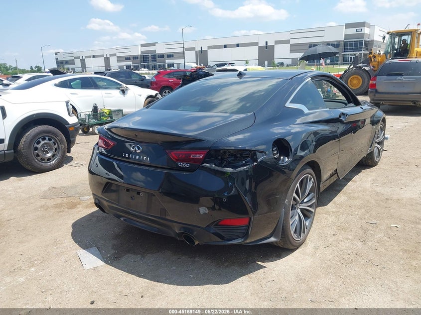 2020 Infiniti Q60 VIN JN1EV7EL2LM380042 IAAI salvage auction — RIGHT FRONT, Salvage (Texas), sold $6,450 on 2026-07-07 (photo 4)