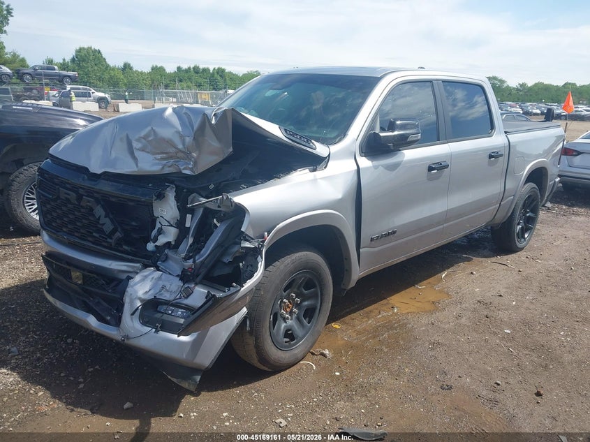 2025 Ram 1500 VIN 1C6SRFFP9SN501326 IAAI salvage auction — FRONT END, Wait Title, sold $9,000 on 2026-09-02 (photo 2)