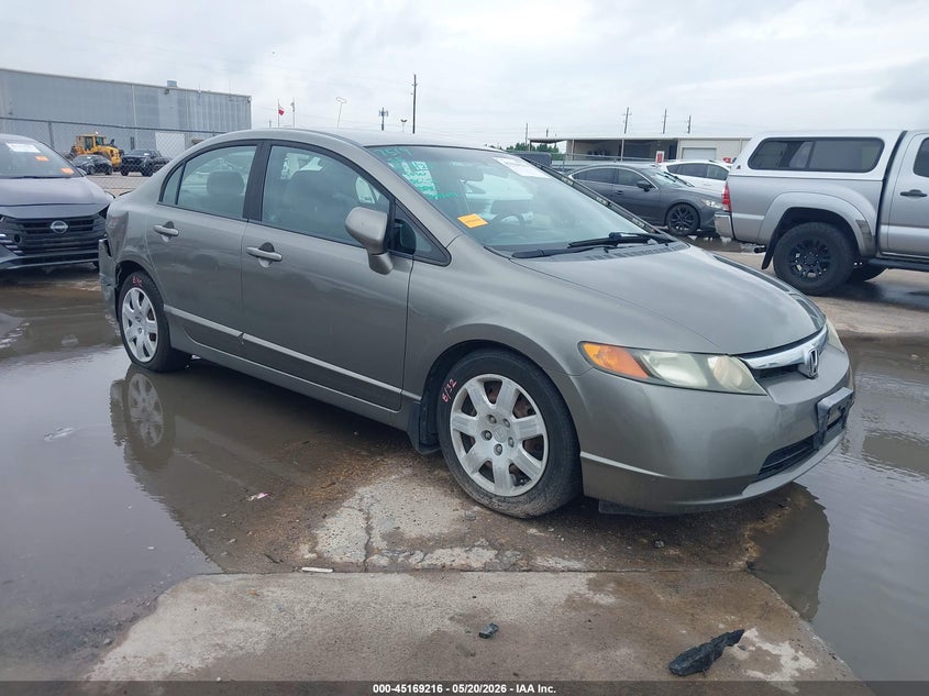 2008 Honda Civic VIN 1HGFA165X8L108041 IAAI salvage auction — REAR END, Original (Texas), sold $1,650 on 2026-07-24 (photo 1)