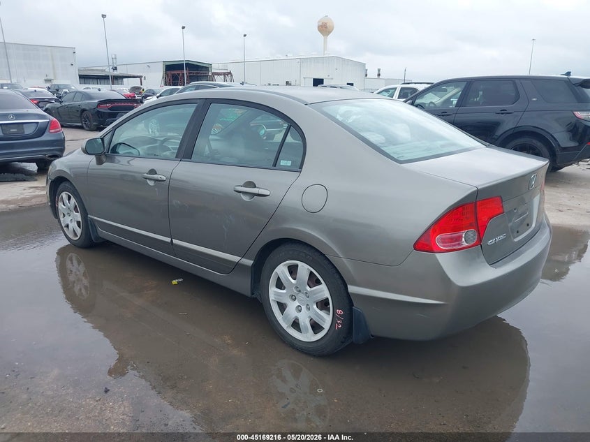 2008 Honda Civic VIN 1HGFA165X8L108041 IAAI salvage auction — REAR END, Original (Texas), sold $1,650 on 2026-07-24 (photo 3)