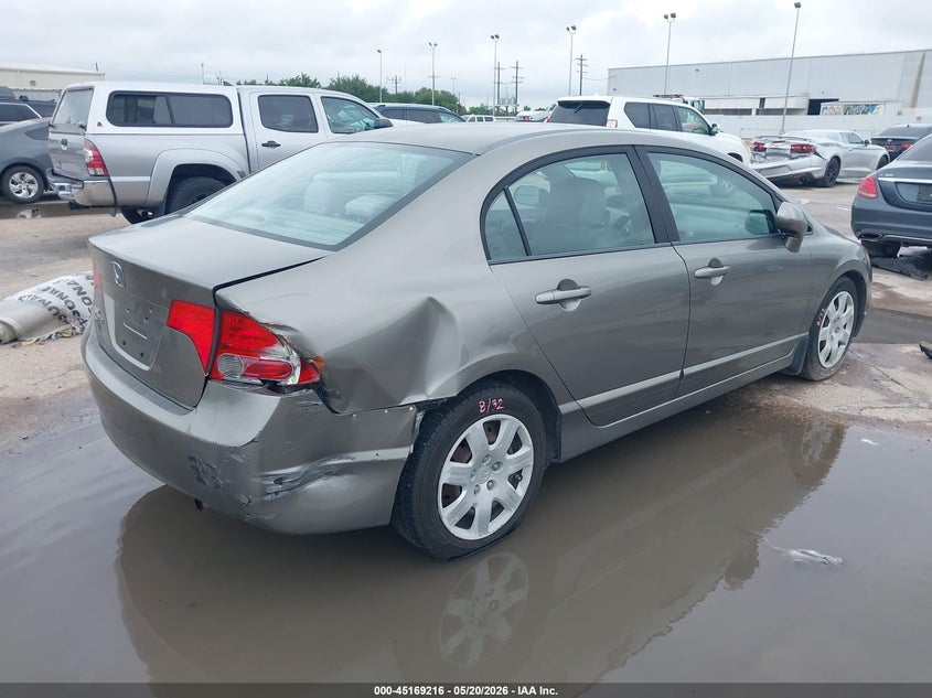 2008 Honda Civic VIN 1HGFA165X8L108041 IAAI salvage auction — REAR END, Original (Texas), sold $1,650 on 2026-07-24 (photo 4)