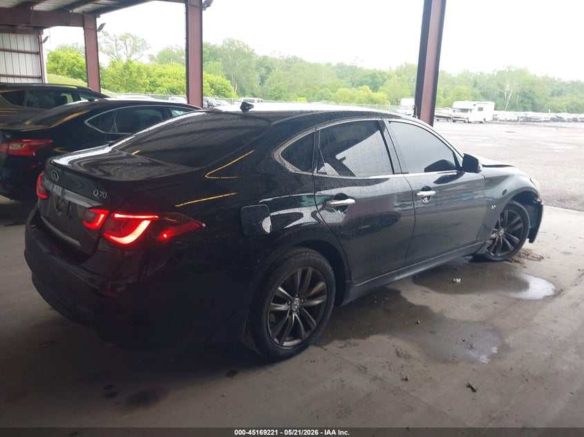 2016 Infiniti Q70 VIN JN1BY1AR6GM270585 IAAI salvage auction — FRONT END, Salvage - Greater Than 75% (Maryland), sold $3,000 on 2026-07-13 (photo 4)