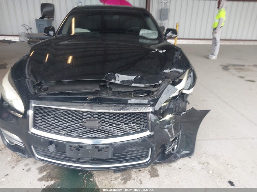 2016 Infiniti Q70 VIN JN1BY1AR6GM270585 IAAI salvage auction — FRONT END, Salvage - Greater Than 75% (Maryland), sold $3,000 on 2026-07-13 (photo 6)