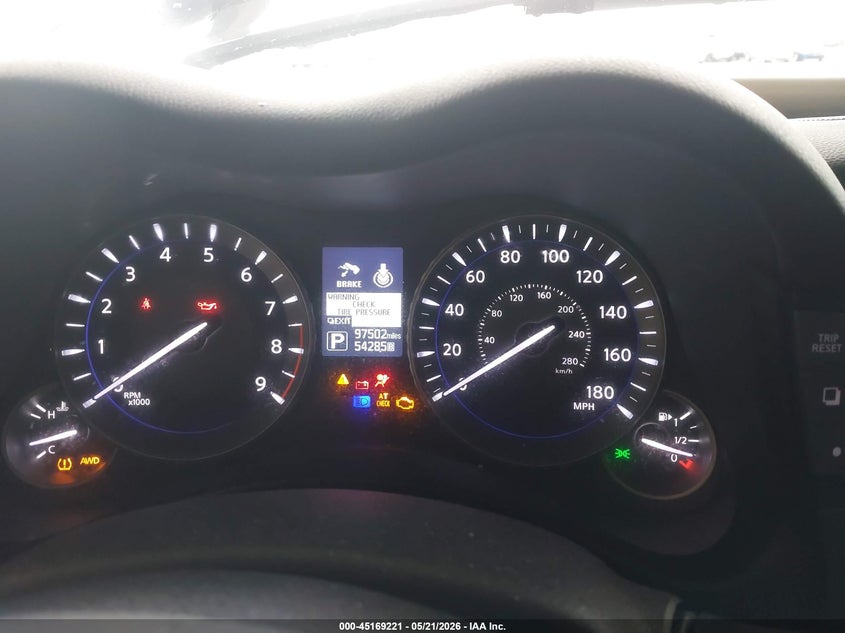 2016 Infiniti Q70 VIN JN1BY1AR6GM270585 IAAI salvage auction — FRONT END, Salvage - Greater Than 75% (Maryland), sold $3,000 on 2026-07-13 (photo 7)