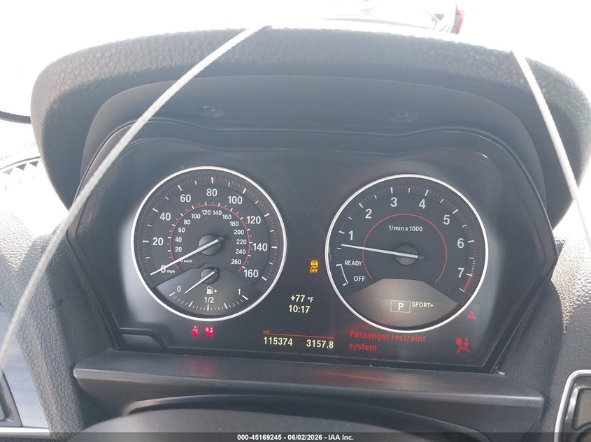 2016 BMW M2 VIN WBA1J9C53GV371564 IAAI salvage auction — HAIL, Salvage Title, sold $5,225 on 2026-07-21 (photo 7)