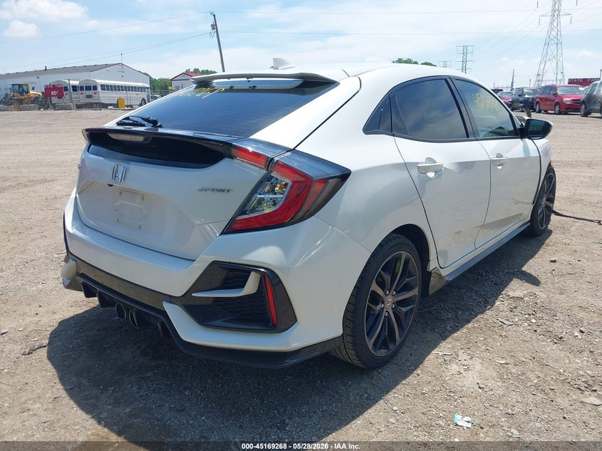 2021 Honda Civic VIN SHHFK7H41MU228048 IAAI salvage auction — FRONT END, Salvage Title, sold $2,850 on 2026-07-15 (photo 4)
