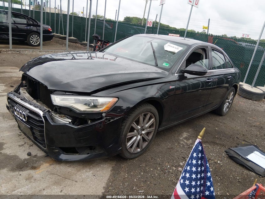 2014 Audi A6 VIN WAUFGAFC5EN026677 IAAI salvage auction — FRONT END, Clear (Virginia), sold $375 on 2026-07-11 (photo 2)