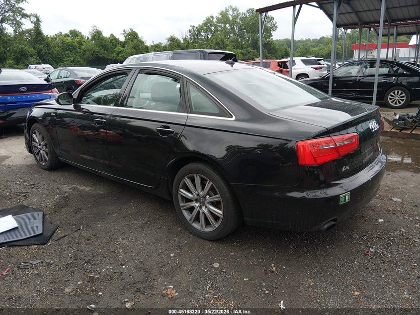 2014 Audi A6 VIN WAUFGAFC5EN026677 IAAI salvage auction — FRONT END, Clear (Virginia), sold $375 on 2026-07-11 (photo 3)
