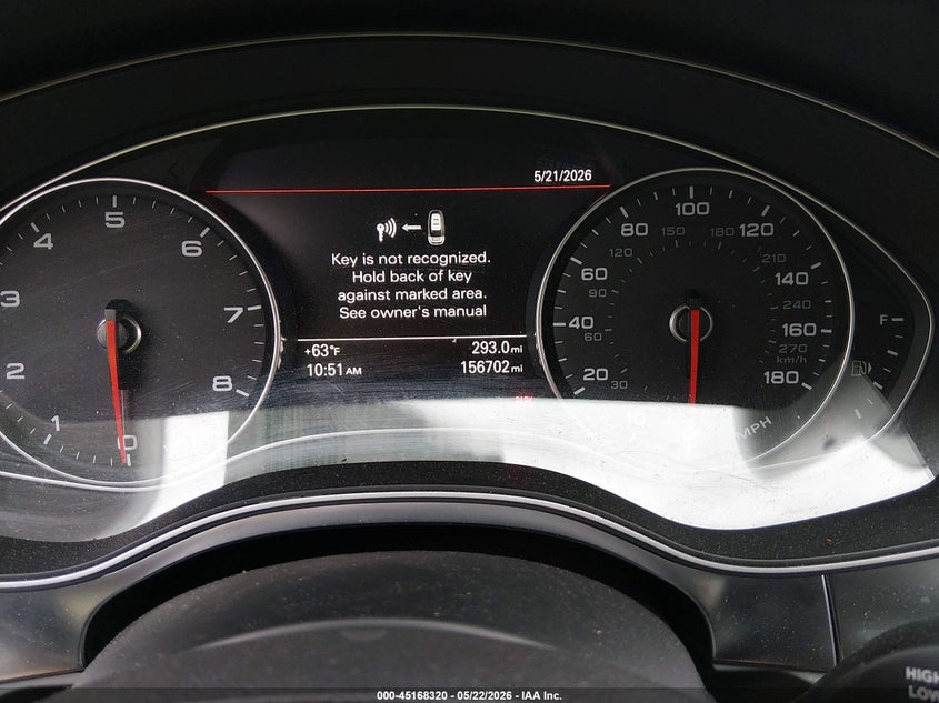 2014 Audi A6 VIN WAUFGAFC5EN026677 IAAI salvage auction — FRONT END, Clear (Virginia), sold $375 on 2026-07-11 (photo 7)
