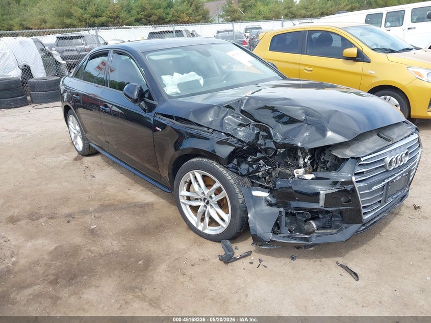 2017 Audi A4 VIN WAUDNAF46HN051209 IAAI salvage auction — FRONT END, Clear (Indiana), sold $1,850 on 2026-07-14 (photo 1)