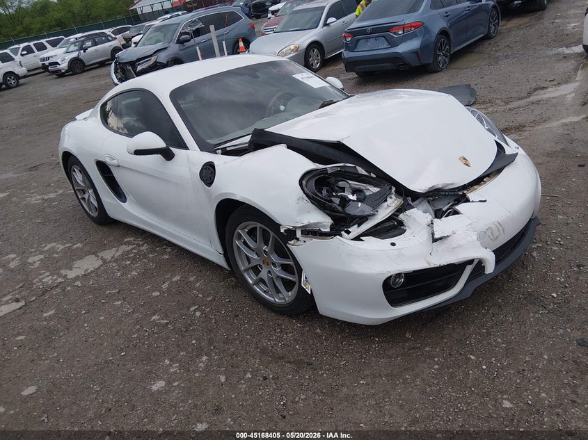 2016 Porsche Cayman VIN WP0AA2A83GK170076 IAAI salvage auction — FRONT END, Salvage (Kentucky), sold $13,600 on 2026-07-27 (photo 1)