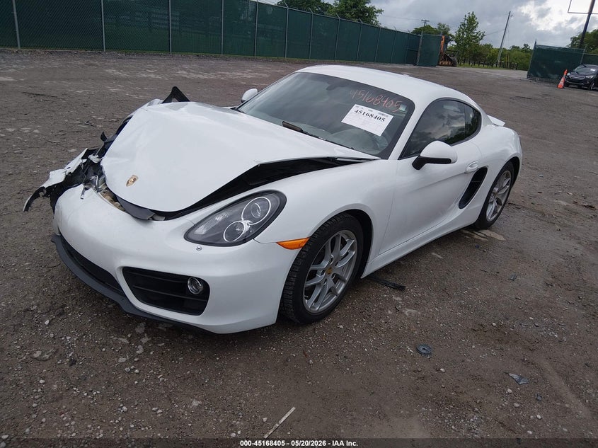2016 Porsche Cayman VIN WP0AA2A83GK170076 IAAI salvage auction — FRONT END, Salvage (Kentucky), sold $13,600 on 2026-07-27 (photo 2)