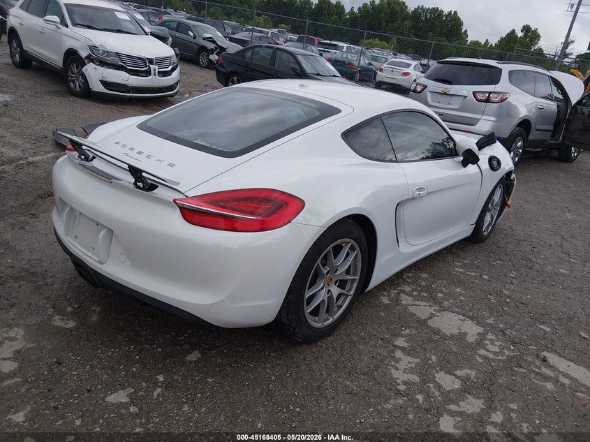 2016 Porsche Cayman VIN WP0AA2A83GK170076 IAAI salvage auction — FRONT END, Salvage (Kentucky), sold $13,600 on 2026-07-27 (photo 4)