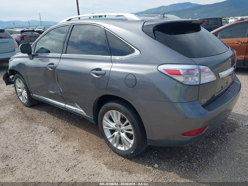 2012 Lexus Rx VIN JTJBC1BA3C2426055 IAAI salvage auction — LEFT SIDE, Salvage (Montana), sold $2,750 on 2026-07-15 (photo 3)