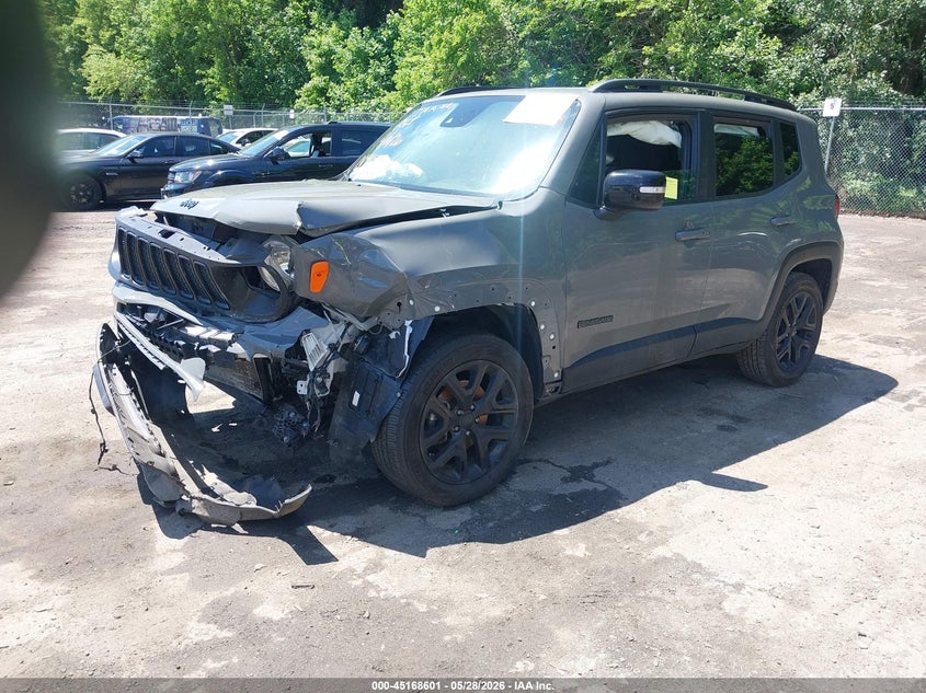 2022 Jeep Renegade VIN ZACNJDE14NPN91153 IAAI salvage auction — FRONT END, Salvage Title, sold $1,125 on 2026-08-11 (photo 2)