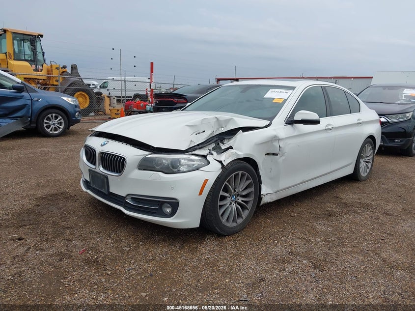 2014 BMW 5er VIN WBA5A5C5XED501840 IAAI salvage auction — LEFT FRONT, Salvage (Texas), sold $1,300 on 2026-08-07 (photo 2)