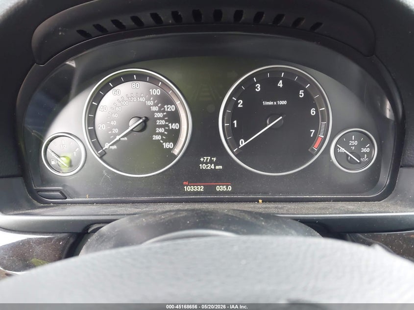 2014 BMW 5er VIN WBA5A5C5XED501840 IAAI salvage auction — LEFT FRONT, Salvage (Texas), sold $1,300 on 2026-08-07 (photo 7)