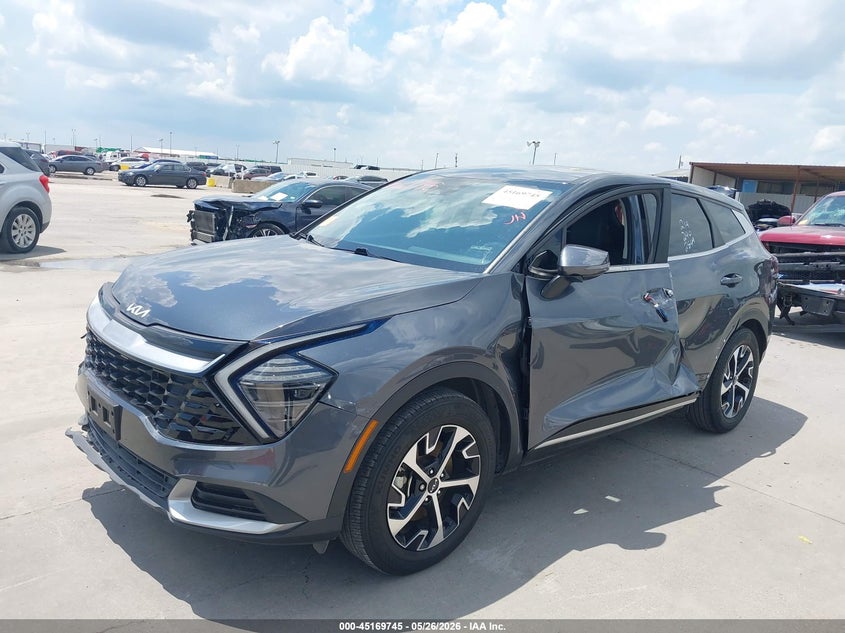 2024 Kia Sportage VIN 5XYK33DF6RG163761 IAAI salvage auction — LEFT & RIGHT, Original (Texas), sold $6,250 on 2026-07-29 (photo 2)
