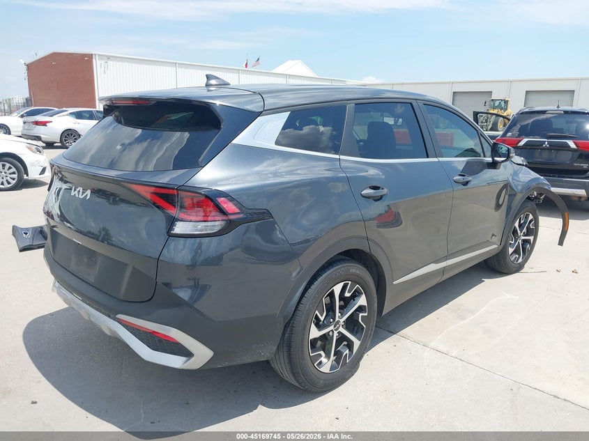 2024 Kia Sportage VIN 5XYK33DF6RG163761 IAAI salvage auction — LEFT & RIGHT, Original (Texas), sold $6,250 on 2026-07-29 (photo 4)