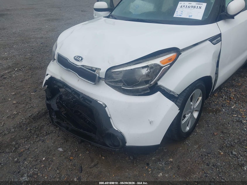 2016 Kia Soul VIN KNDJN2A2XG7344101 IAAI salvage auction — FRONT & REAR, Clear (Arkansas), sold $650 on 2026-07-08 (photo 6)