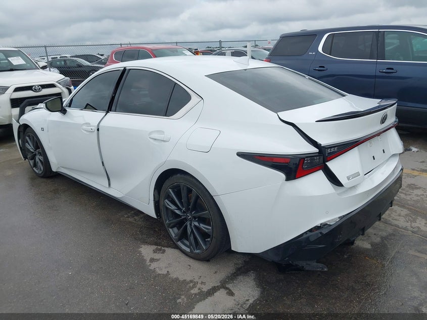 2021 Lexus Is VIN JTHGZ1B22M5037454 IAAI salvage auction — LEFT FRONT, Original (Texas), sold $13,100 on 2026-07-30 (photo 3)