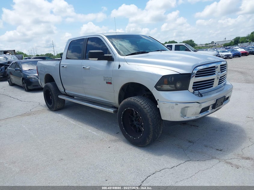 2014 Ram 1500 VIN 1C6RR7LM4ES288287 IAAI salvage auction — HAIL, Salvage Title, sold $3,100 on 2026-07-27 (photo 1)